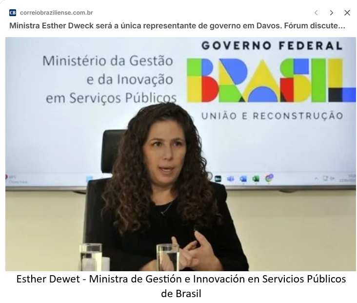 Brazil envió a su ministra de gestión e innovación en servicios públicos