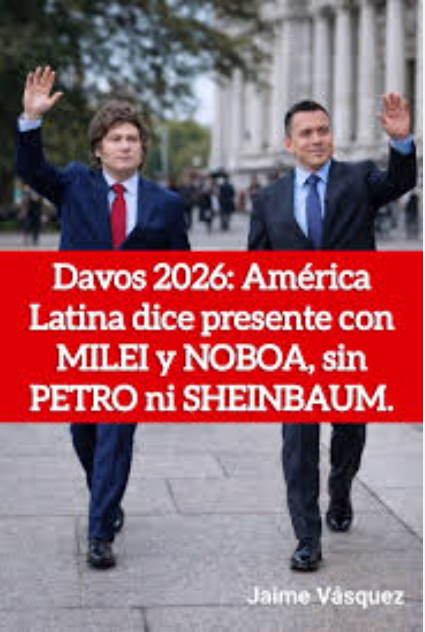 Milei y Novoa en Davos 2026