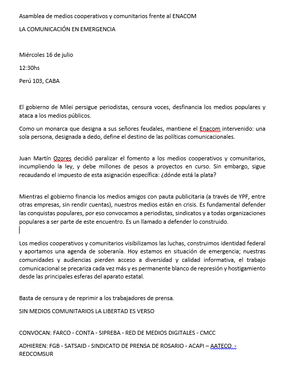 Convocatoria foto